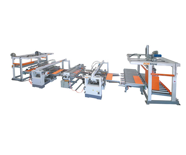 Automatisk lasting og lossing for flerboringsmaskin